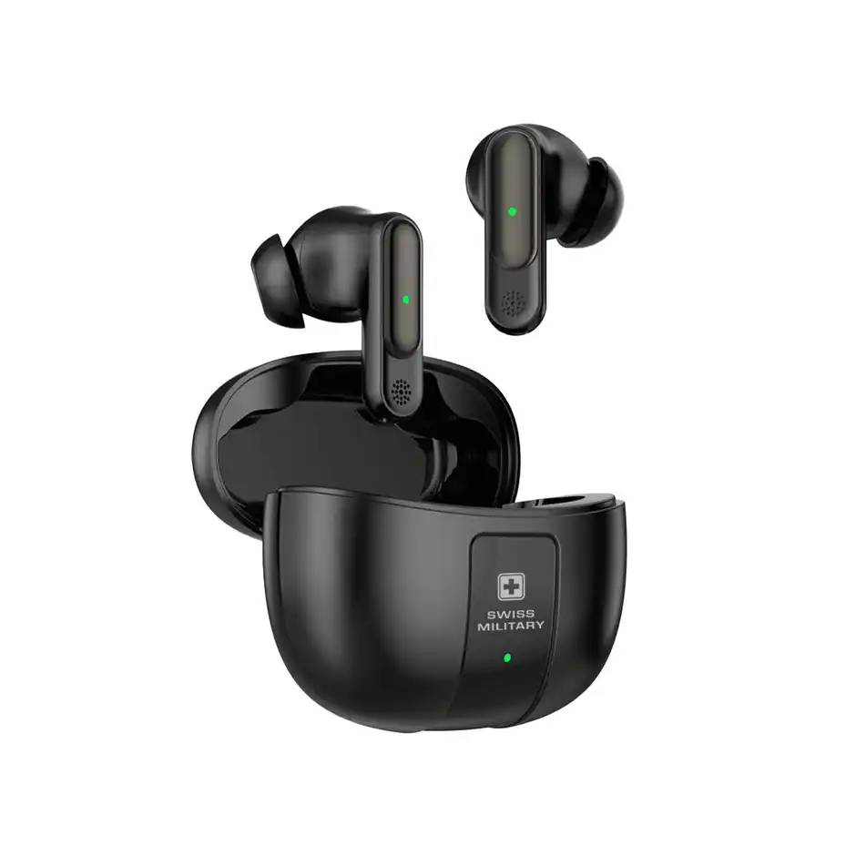 swiss military audio earbuds zeus plus | black swiss military audio earbuds zeus plus | black